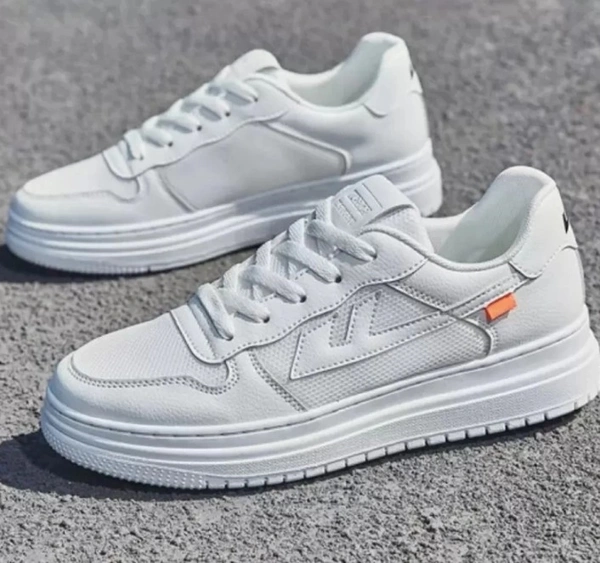 AADI White Sneaker For Men  - White, All Size Are Available