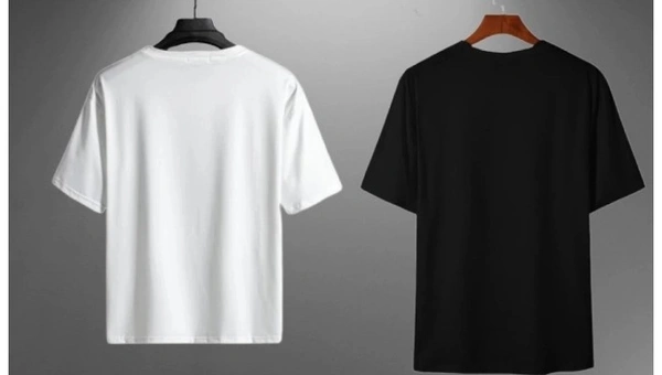 Typography Men Black And White Pack Of 2 T Shirts  - M   L    XL