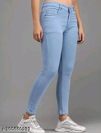 COMFY STRECHABLE HIGH-WAIST (1-BUTTON) JEANS FOR WOMEN ANG GIRLSName: COMFY STRECHABLE HIGH-WAIST (1-BUTTON) JEANS FOR WOMEN ANG GIRLSFabric: DenimNet Quantity (N): 1Sizes:28 (Waist Size: 28 in, Length Size: 38 in) 30 (Waist Size: 30 in, Length Size: 38 in) COMFY STRECHABLE HIGH-WAIST (1-BUTTON) JEANS FOR WOMEN ANG GIRLSCountry of Origin: India - Blue, 30