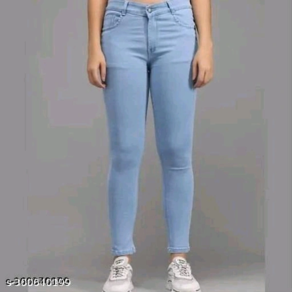 COMFY STRECHABLE HIGH-WAIST (1-BUTTON) JEANS FOR WOMEN ANG GIRLSName: COMFY STRECHABLE HIGH-WAIST (1-BUTTON) JEANS FOR WOMEN ANG GIRLSFabric: DenimNet Quantity (N): 1Sizes:28 (Waist Size: 28 in, Length Size: 38 in) 30 (Waist Size: 30 in, Length Size: 38 in) COMFY STRECHABLE HIGH-WAIST (1-BUTTON) JEANS FOR WOMEN ANG GIRLSCountry of Origin: India - Gray, 28