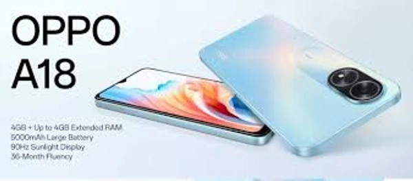 Oppo A18 Technology	GSM / HSPA / LTE2G bands	GSM 850 / 900 / 1800 / 1900 - SIM 1 & SIM 23G bands	HSDPA 850 / 900 / 21004G bands	1, 3, 5, 7, 8, 20, 28, 38, 40, 41Speed	HSPA, LTELAUNCHAnnounced	2023, September 27Status	Coming soon. Exp. release 2023, OctoberBODYDimensions	163.7 x 75 x 8.2 mm (6.44 x 2.95 x 0.32 in)Weight	188 g (6.63 oz)SIM	Dual SIM (Nano-SIM, dual stand-by) 	IP54, du - Black