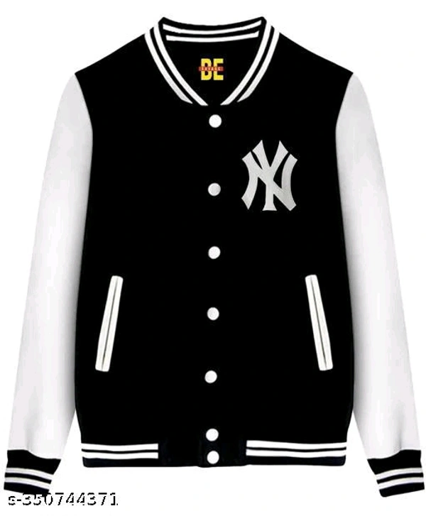 Men's Stylish Trendy Fleece Fabric Printed Sweatshirt - White, M
