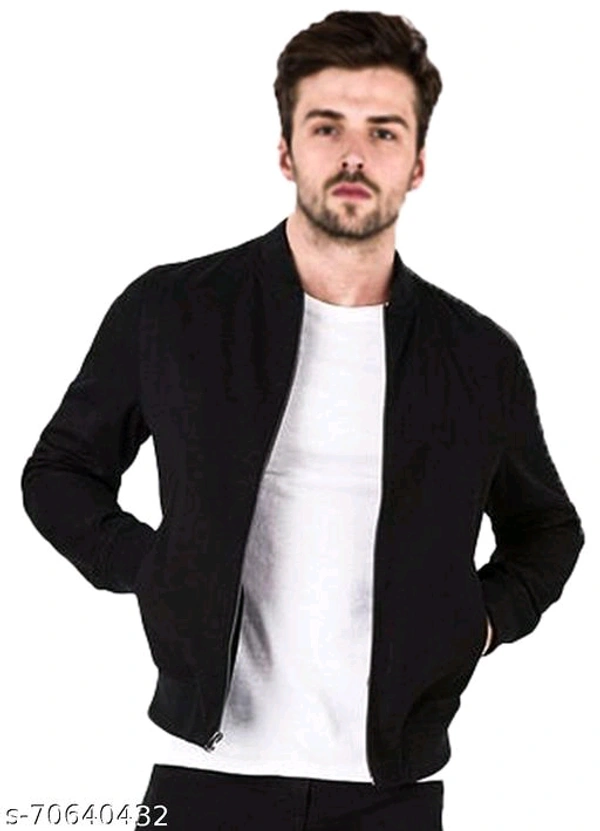 Leotude stylish Bomber jacket for men - Black, Xl
