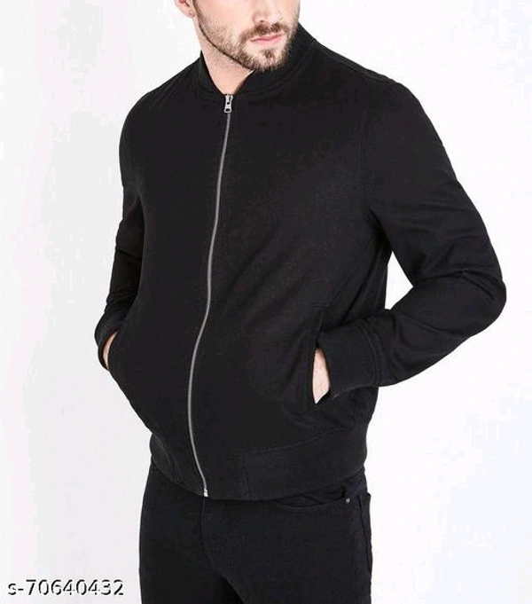 Leotude stylish Bomber jacket for men - Black, Xl