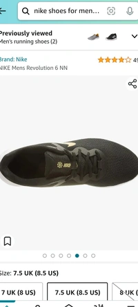 Nike NIKE Mens Revolution 6 NN - Black, 9