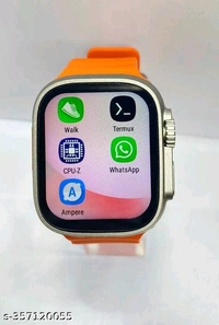 T 800 New SMART WATCH 2023 latest version Full Touch - Web Orange