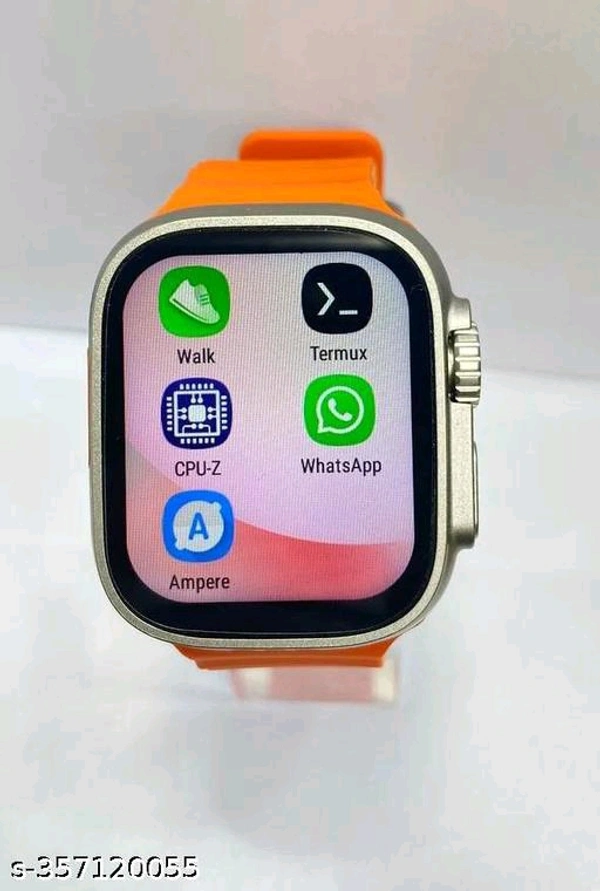T 800 New SMART WATCH 2023 latest version Full Touch - Web Orange