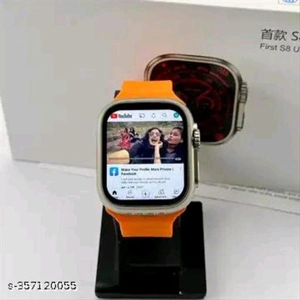 T 800 New SMART WATCH 2023 latest version Full Touch - Web Orange