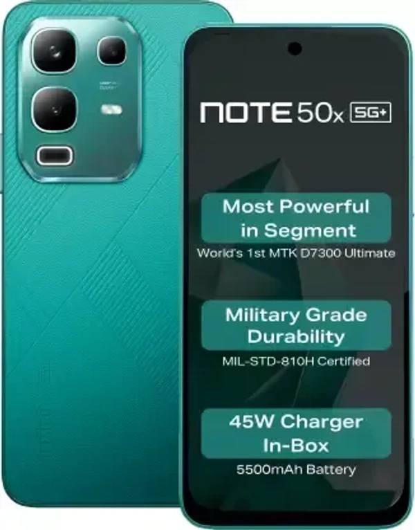 INFINIX NOTE 50X 5G+ (Green  6GB +128GB ) - Green, INFINIX NOTE 50X 5G+ (Green  6GB +128GB )