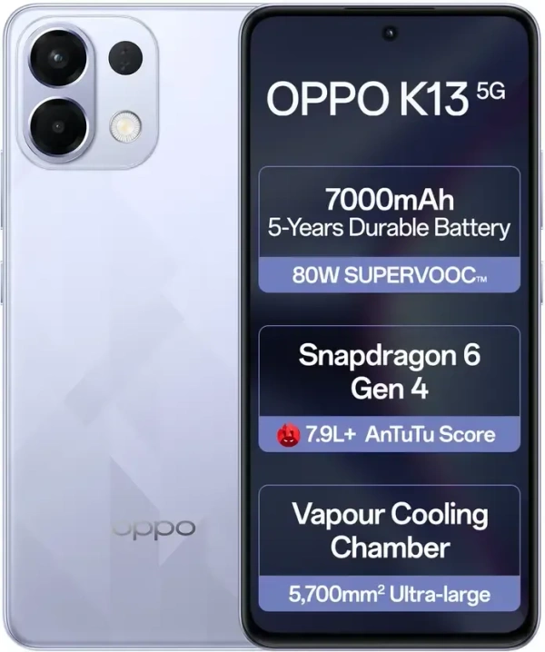 OPPO K13 5G  (Icy Purple)  (8 GB RAM  256 GB STORAGE ) - Icy Purple, OPPO K13 5G  (Icy Purple )  (8 GB RAM  256 GB STORAGE )
