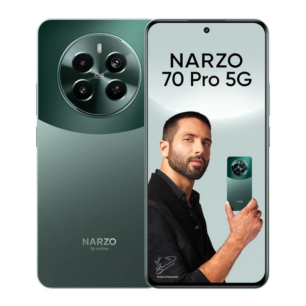 Realme NARZO 70 Pro 5G (Glass Green, 8GB RAM,256GB Storage) - glass green, 8GB-256GB