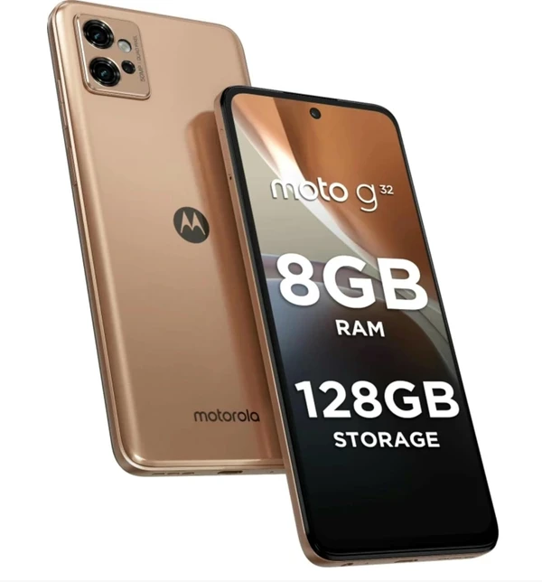 Motorola G32 (Rose Gold, 8GB RAM, 128GB Storage) - rose gold, 8GB-128GB