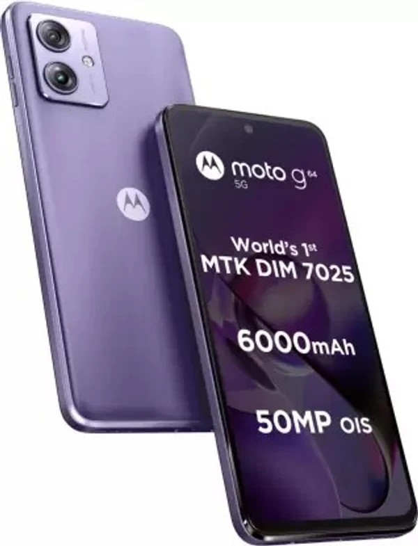 Motorola g64 5G (Ice Lilac, 128 GB)  (8 GB RAM) - lilac, 8GB-128GB