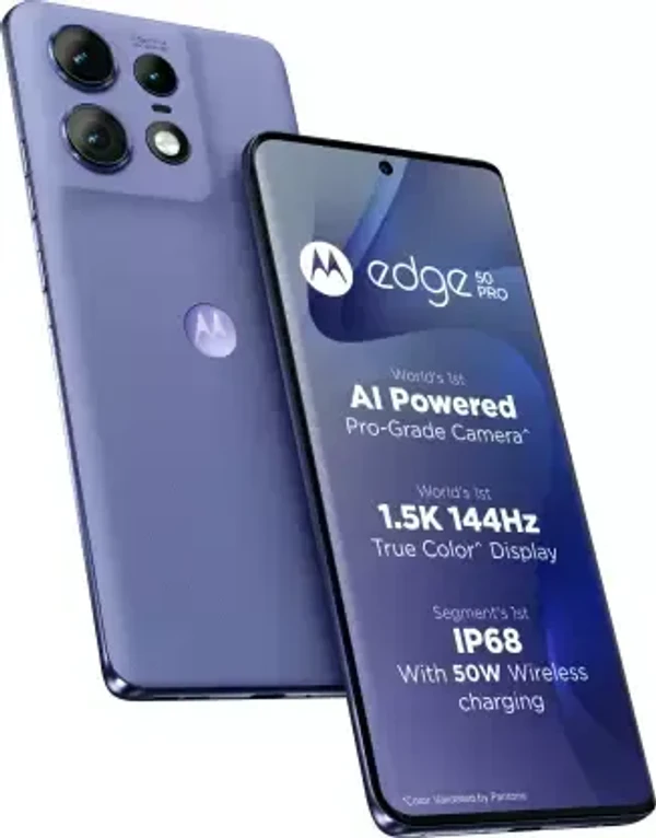 Motorola Edge 50 Pro 5G (Luxe Lavender, 256 GB)  (12 GB RAM) - Luxe Lavender, 12GB-256GB