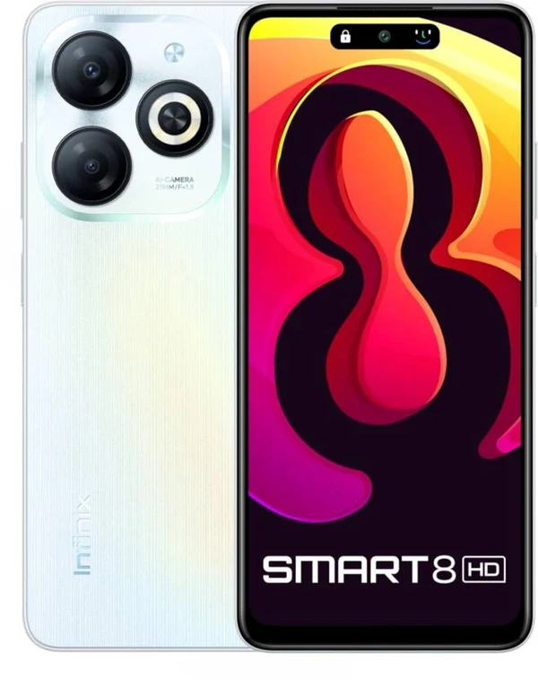 Infinix SMART 8 HD (white, 64 GB)  (3 GB RAM) - white, 3GB-64GB