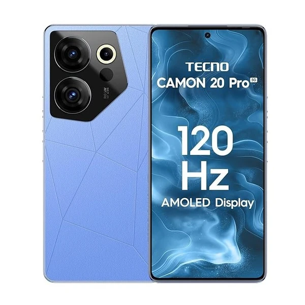 TECNO Camon 20 Pro 5G (blue, 8GB RAM,128GB Storage) - blue, 8GB-128GB