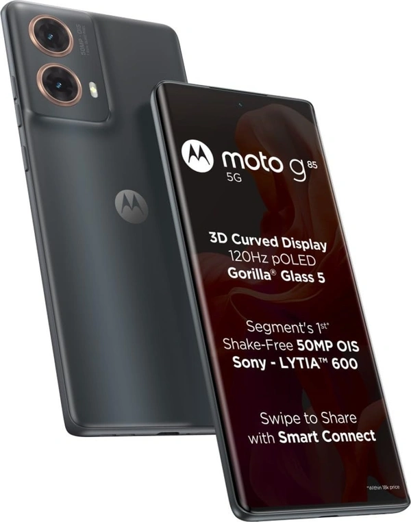 Moto G85 5G (8GB 128GB, Urban Grey, New) - Urban Grey, 8GB-128GB