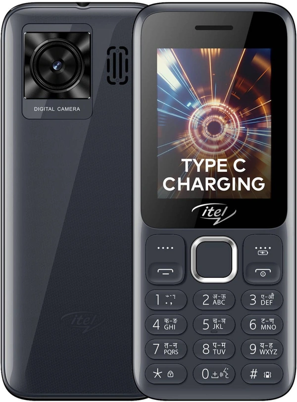 itel Power 450  (Dark Grey) - Black