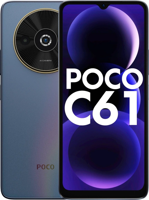 POCO C61 (Ethereal Blue, 64 GB)  (4 GB RAM) - Ethereal Blue, 4GB-64GB