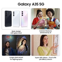 Samsung Galaxy A35 5G (Awesome navy, 8GB RAM, 256GB Storage) - Awesome navy, 8GB-256GB