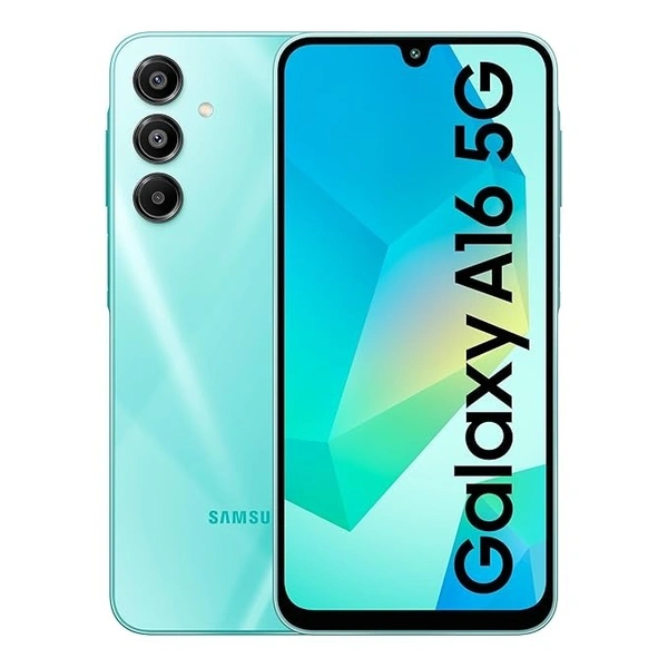 Samsung Galaxy A16 5G (Light Green, 8GB RAM, 128GB Storage) | Super AMOLED | 50MP Triple Camera with Ultra Wide Lens | 6 OS & 6 Years Security Updates | IP54 | Tap & Pay | 5000mAh - Light Green, 8GB-128GB