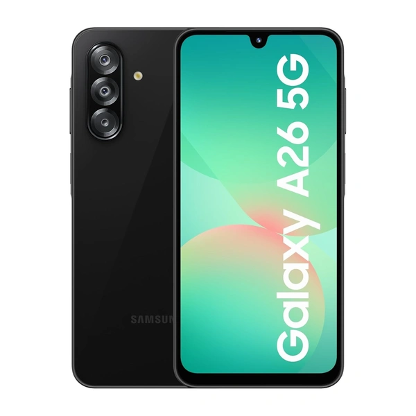 Samsung Galaxy A26 5G (Awesome Black, 8GB, 256GB) | Awesome Intelligence: Circle to Search, Intelligent Editing | Awesome 50MP Triple Camera | IP67 - Black, 8GB-256GB