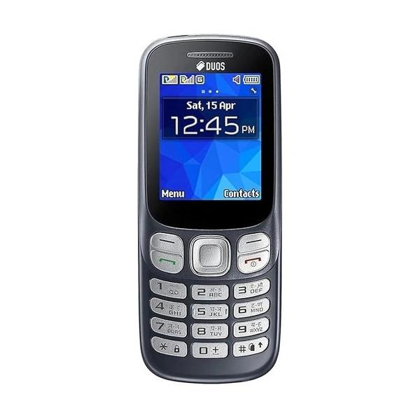 LAYAKART SM Metro DUOS 313 Basic Mobile/Keypad Phone, Dual SIM | Vibration Alert | 7 Language Support | Multi Media Phone (Black) - Black