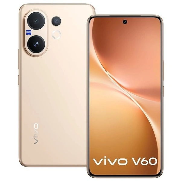 Vivo V60 5G (light gold, 16GB RAM, 512GB Storage) - light gold, 16GB-512GB