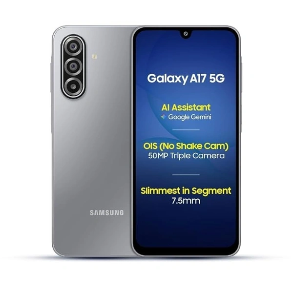 Samsung Galaxy A17 5G (Gray, 6GB RAM, 128GB Storage) - gray, 8GB-128GB