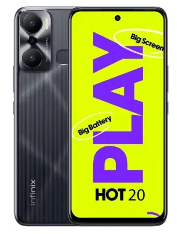 Infinix HOT 20 Play (Racing Black, 64 GB)  (4 GB RAM) - Black, 4GB-64GB