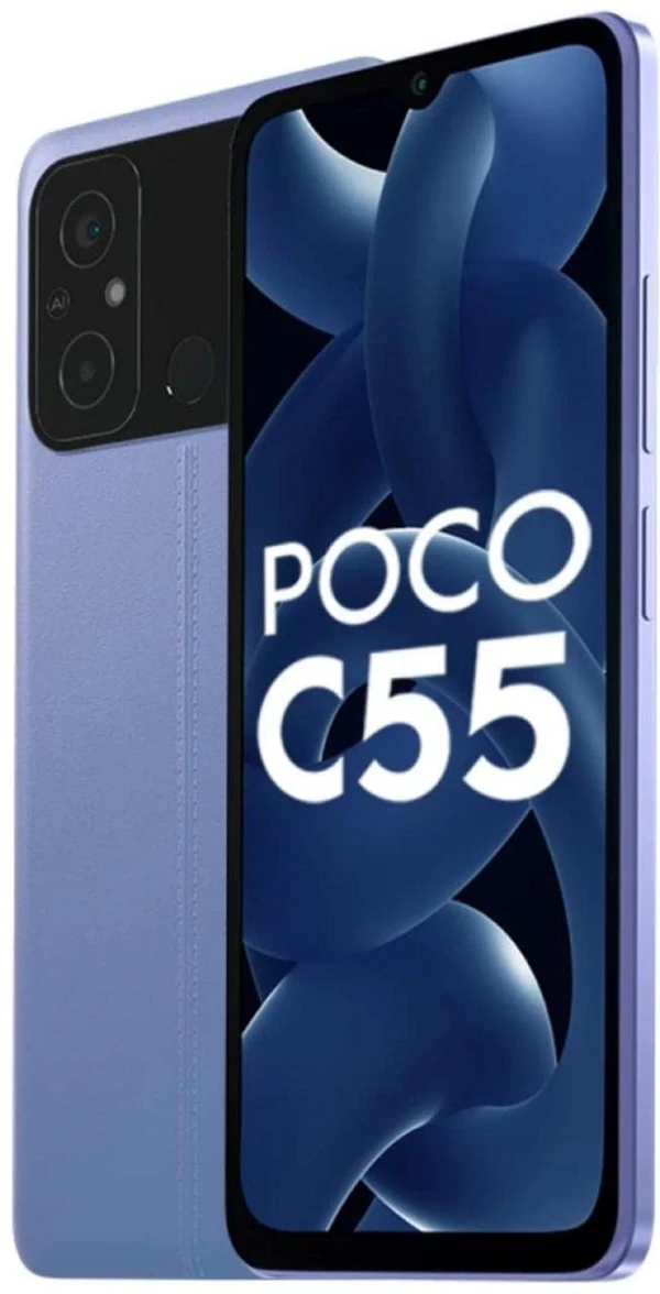 POCO C55 (Cool Blue, 64 GB)  (4 GB RAM) - cool blue, 4GB-64GB