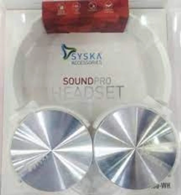 Syska HS3100 Wired Headset  (White, On the Ear)