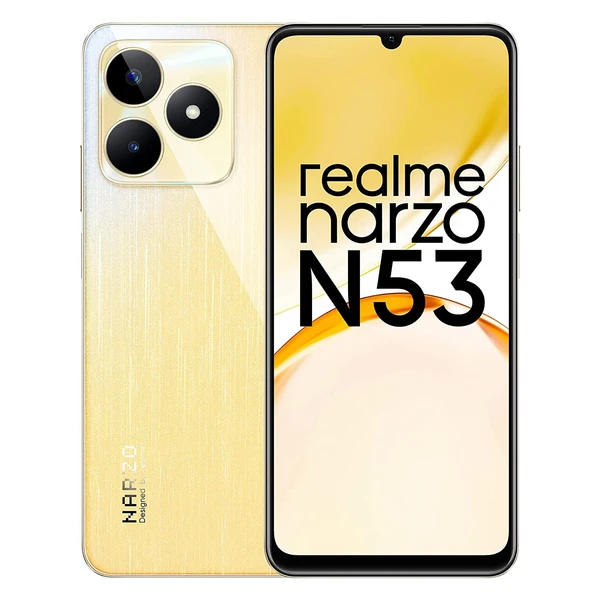 realme Narzo N53 (Feather Gold, 128 GB)  (6 GB RAM) - feather gold, 6GB-128GB