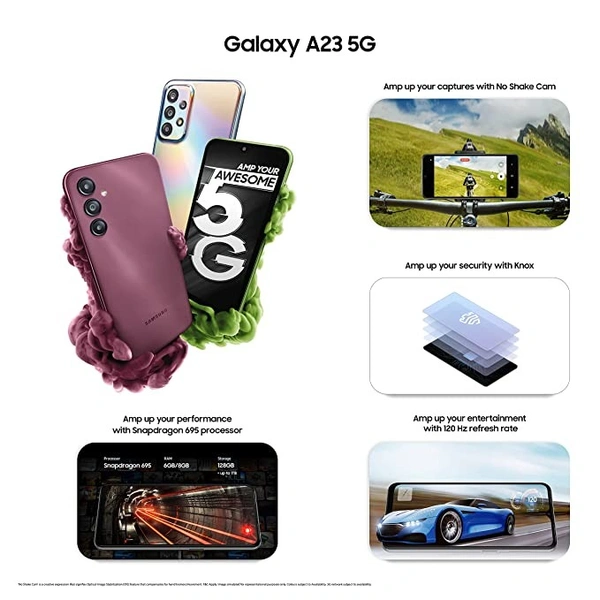 SAMSUNG Galaxy A23 5G (Orange, 128 GB)  (8 GB RAM) - orange, 8GB-128GB