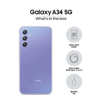 SAMSUNG Galaxy A34 5G (Awesome Violet, 256 GB)  (8 GB RAM) - AWESOME VIOLET, 8GB-256GB