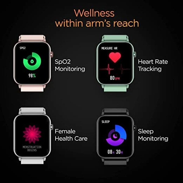 Fire-Boltt Ninja Fit Smartwatch Full Touch 1.69 & 120+ Sports Modes  - BEIGE, 1.68