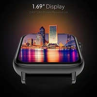 Fire-Boltt Ninja Fit Smartwatch Full Touch 1.69 & 120+ Sports Mode - Black, 1.68