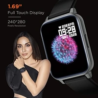 Fire-Boltt Ninja 3 Smartwatch Full Touch 1.69 & 60 Sports Mode - Black, 1.69