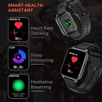 Fire-Boltt Ninja 3 Smartwatch Full Touch 1.69 & 60 Sports Mode - Black, 1.69