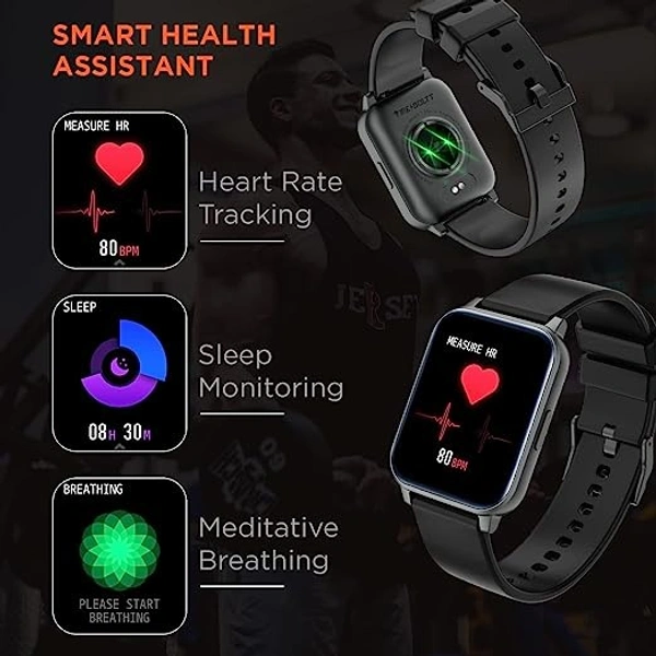 Fire-Boltt Ninja 3 Smartwatch Full Touch 1.69 & 60 Sports Mode - Black, 1.69