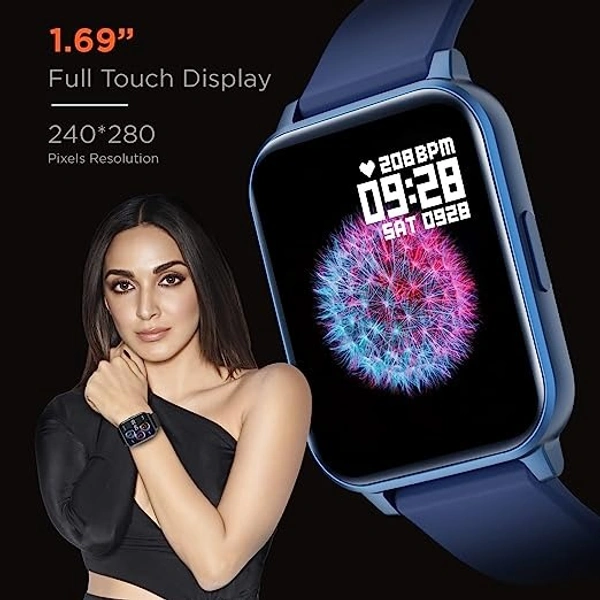 Fire-Boltt Ninja 3 Smartwatch Full Touch 1.69 & 60 Sports Mode - BLUE, 1.69