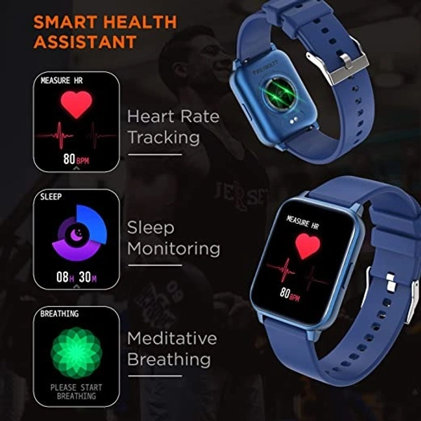 Fire-Boltt Ninja 3 Smartwatch Full Touch 1.69 & 60 Sports Mode - BLUE, 1.69