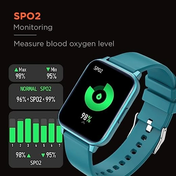 Fire-Boltt Ninja 3 Smartwatch Full Touch 1.69 & 60 Sports Mode - BLUE, 1.69