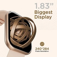 Fire-Boltt Dazzle 1.83" Smartwatch Full Touch Largest Borderless Display & 60 Sports Mode - BEIGE, 1.83