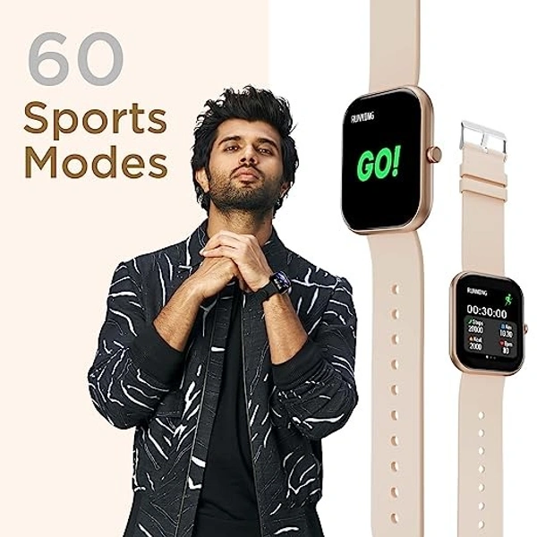 Fire-Boltt Dazzle 1.83" Smartwatch Full Touch Largest Borderless Display & 60 Sports Mode - BEIGE, 1.83