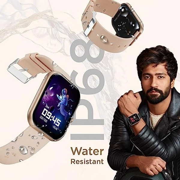 Fire-Boltt Dazzle 1.83" Smartwatch Full Touch Largest Borderless Display & 60 Sports Mode - BEIGE, 1.83