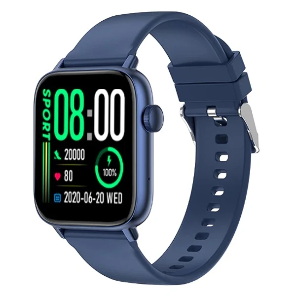 Fire-Boltt Hercules 1.83" Large Display, BT Calling with Voice Assist & Metal Body Smartwatch  (Navy Blue Strap, Free Size) - BLUE, 1.83
