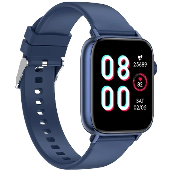 Fire-Boltt Hercules 1.83" Large Display, BT Calling with Voice Assist & Metal Body Smartwatch  (Navy Blue Strap, Free Size) - BLUE, 1.83