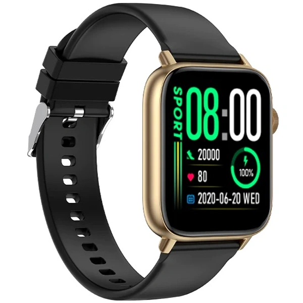 Fire-Boltt Hercules 1.83" Large IPS Display Bluetooth Calling Smartwatch Smartwatch  (Gold, Black Strap, Free Size) - GOLD BLACK, 1.83