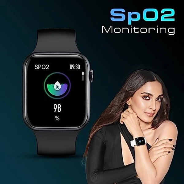 Fire-Boltt Call Bluetooth Calling Smartwatch with SpO2 & 1.7” Metal Body - Black, 1.7
